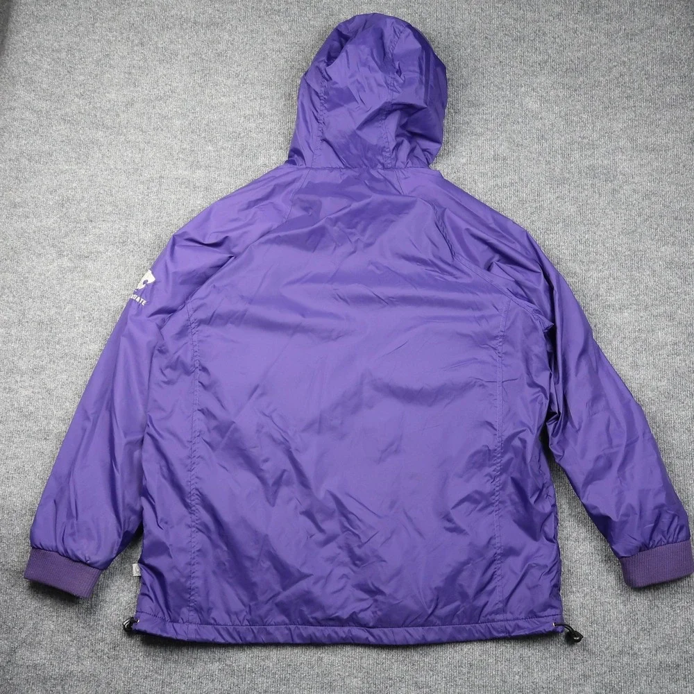Kansas State Wildcats‎ Jacket Mens Large Hooded Full Zip Red Oak Sportswear